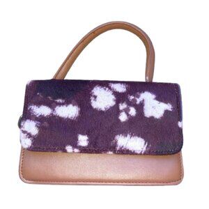 Perfect Condition Micro Bag Faux Leather Faux Fur. Cute and Tiny